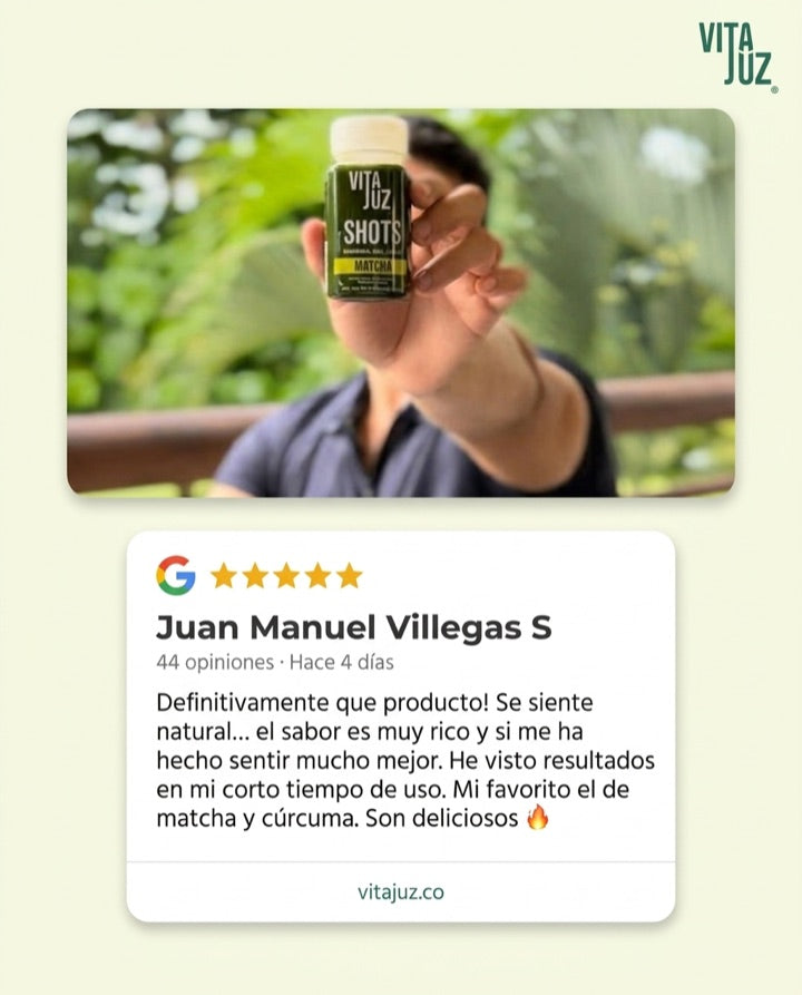 Cliente VitaJuz compartiendo su experiencia