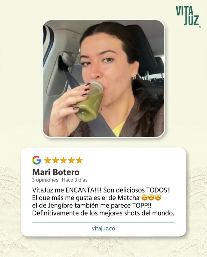 Reseña de cliente VitaJuz - Mari Botero